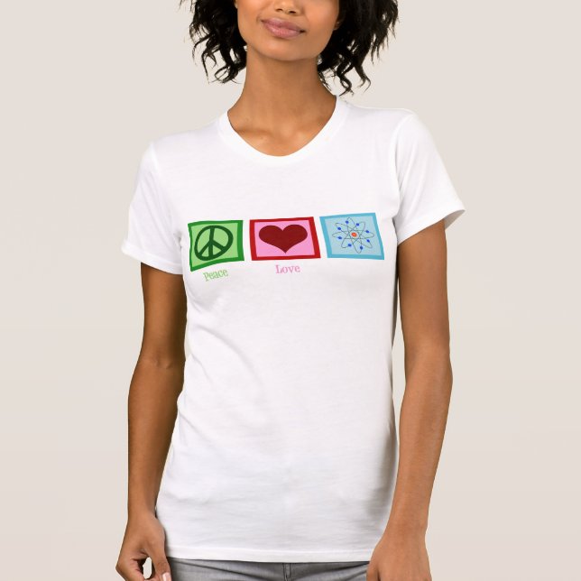 Camiseta Ciência do amor da paz (Frente)
