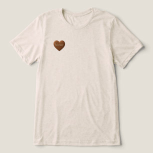 Camiseta Ciência do Amor - Pescoço de Tripla Mistura Mascul