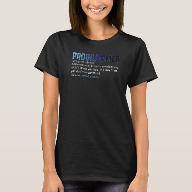 Camiseta Ciência do computador definição do programador do  (Frente)