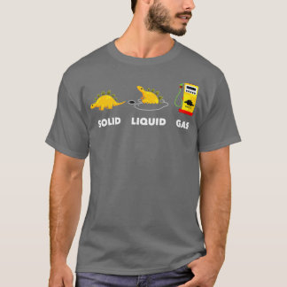 Camiseta Ciência do Estado do Dinossauro Funerário em Gás L