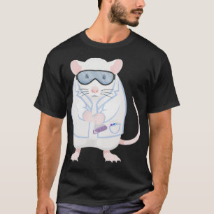 Camiseta Ciência do rato de laboratório inspirada em rato d