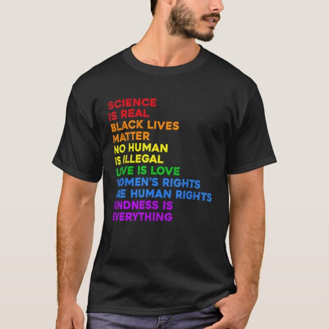 Camiseta Ciência é amor real é amor as mulheres Gay (Frente)