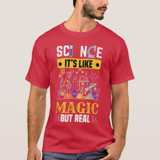 Camiseta Ciência é como magia mas cientista verdadeiro quím