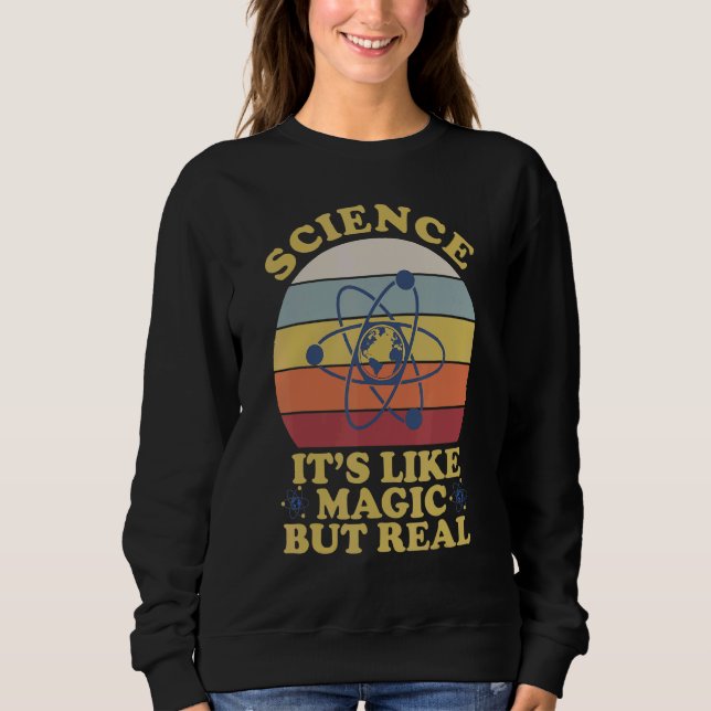 Camiseta Ciência É. Como Magia Mas Professor Real (Frente)