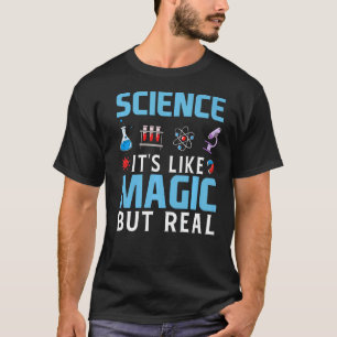 Camiseta Ciência É como Magia, mas um tapete de fantasia ma