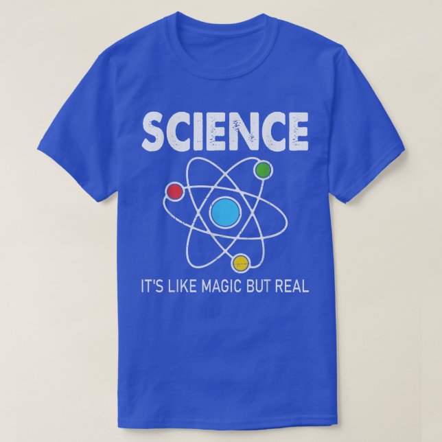 Camiseta Ciência É como Magia, mas verdadeira Professora de (Frente do Design)