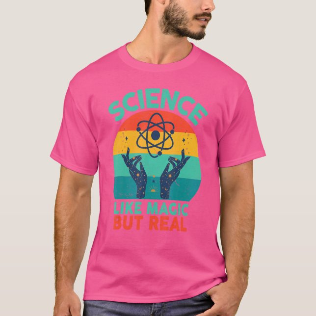Camiseta Ciência é como mágica, mas real (Frente)