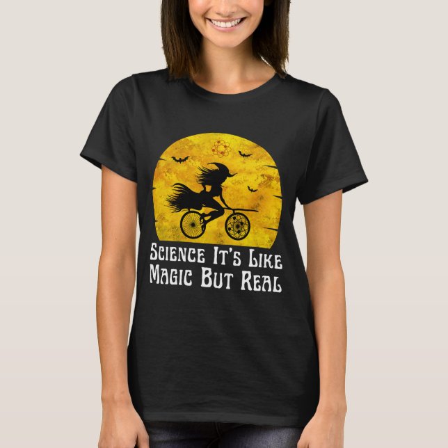 Camiseta ciência é como mágica, mas real (Frente)