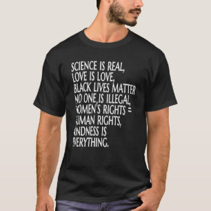 Camiseta Ciência É Direitos Verdadeiros Que Amam Mulheres N