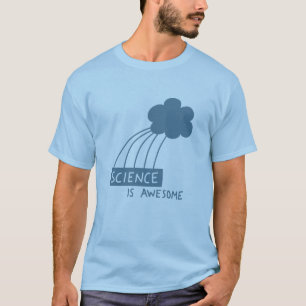 Camiseta Ciência é incrível (azul de aço)