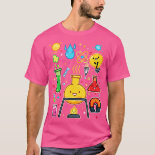 Camiseta Ciência é incrível: elementos de química fofos cad