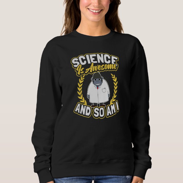 Camiseta Ciência é incrível Gorilla Rocket Scientist (Frente)