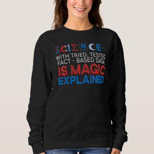 Camiseta Ciência é magia Explicação sobre Biologia Química