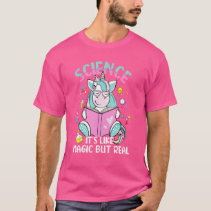 Camiseta Ciência É Magia Mas Ciência Unicórica Real