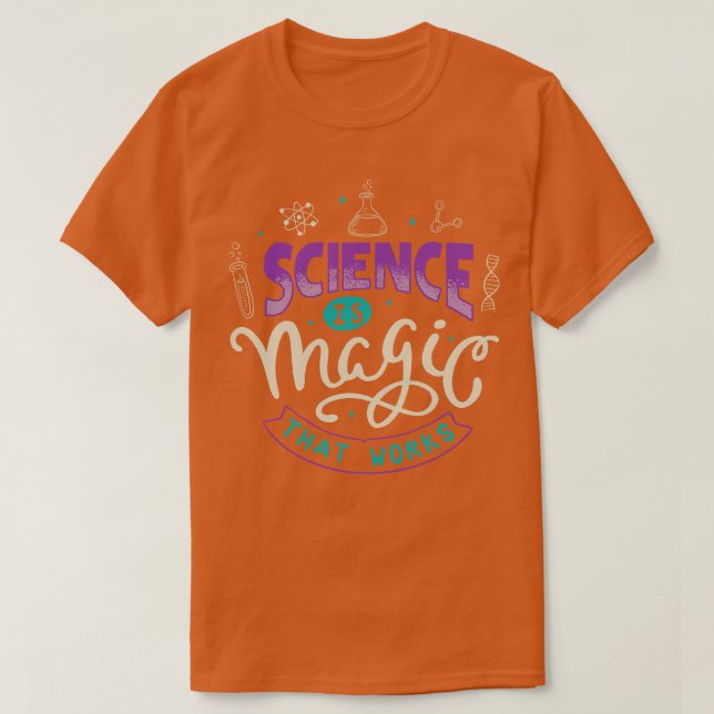 Camiseta Ciência é magia que funciona (Frente do Design)