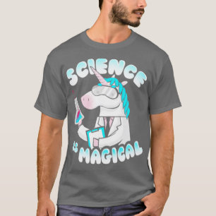 Camiseta Ciência é mágica, magia, funny Lab Unicorn Rainbow