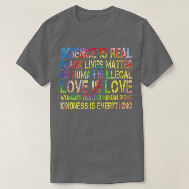 Camiseta Ciência é Real Black Lives Matter Month (1) (Frente do Design)