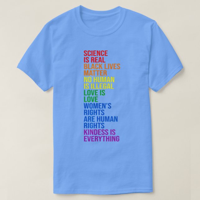 Camiseta Ciência é Real Black Lives Matter Month (4 (Frente do Design)