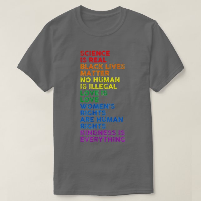 Camiseta Ciência é Real Black Lives Matter Month (5 (Frente do Design)