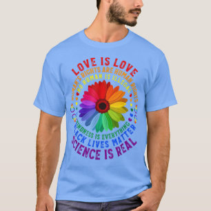 Camiseta Ciência é Real Sunflower Black Livres Importam LGB
