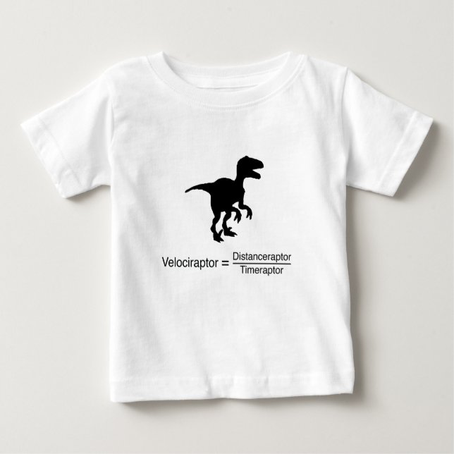 Camiseta ciência engraçada do velociraptor (Frente)