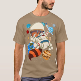 Camiseta Ciência espacial Astronauta Animal Red Panda