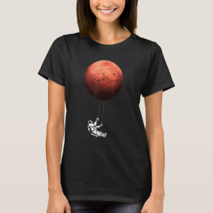 Camiseta Ciência Espacial de Astronauta Marte