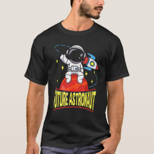 Camiseta Ciência espacial Marte Astronauta Futuro