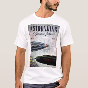 Camiseta Ciência Fiction_ arte surpreendente do _Pulp do