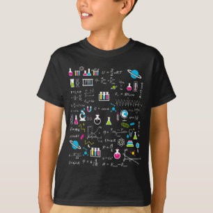 Camiseta Ciência Física Matemática Química Biologia Astrono