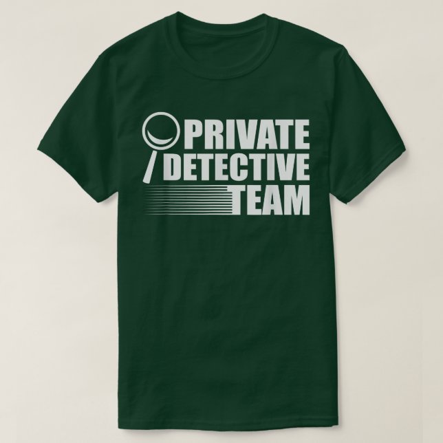 Camiseta Ciência Forense da Cena de Crime da Equipe Detetiv (Frente do Design)