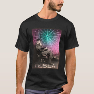 Camiseta Ciência Inspiradora De Energia Elétrica De Nikola