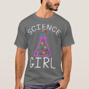 Camiseta Ciência Menina Química Estudante de Biologia Gif