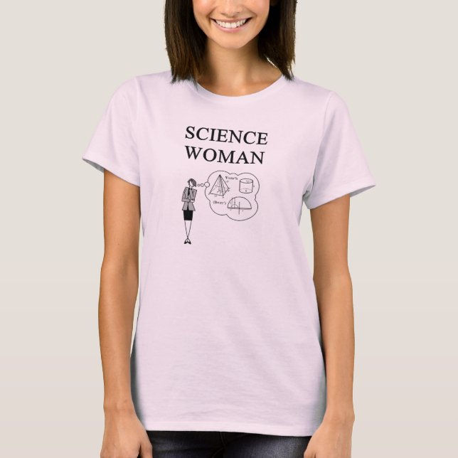 CAMISETA CIÊNCIA MULHER (Frente)