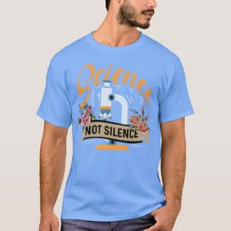 Camiseta Ciência não Silêncio Presente de Estudante de Medi