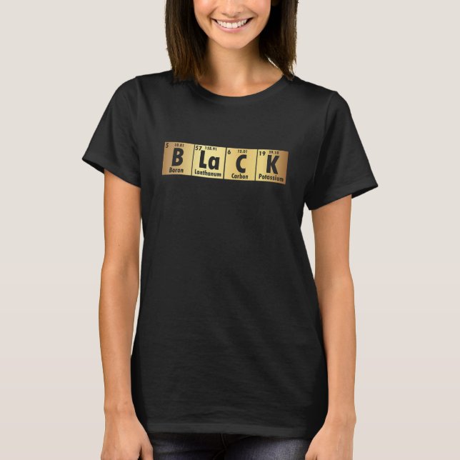 Camiseta Ciência negra (Frente)