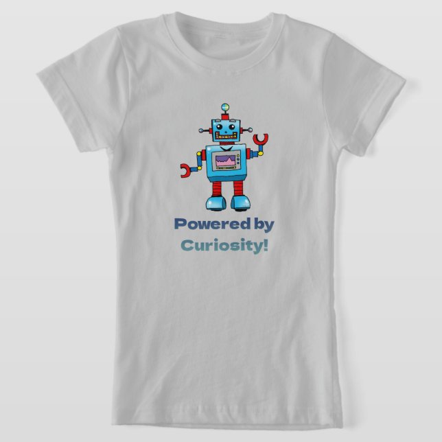 Camiseta ciência para crianças - robô (Postura )