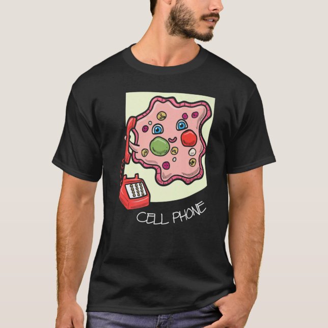 Camiseta Ciência Piadas Química Química Experimental Célula (Frente)