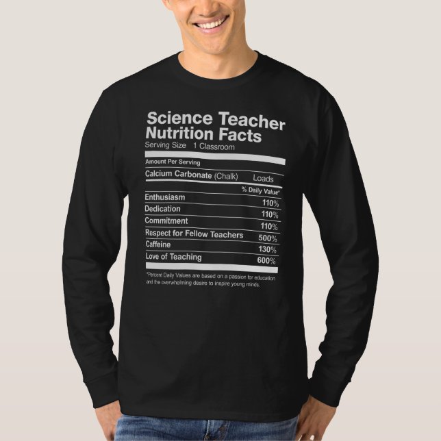 Camiseta Ciência Professora Nutrição Fala Engraçado (Frente)