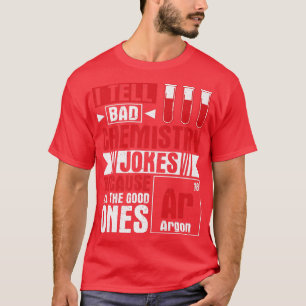 Camiseta Ciência Química Elemento de Argon Químico Humor Pr