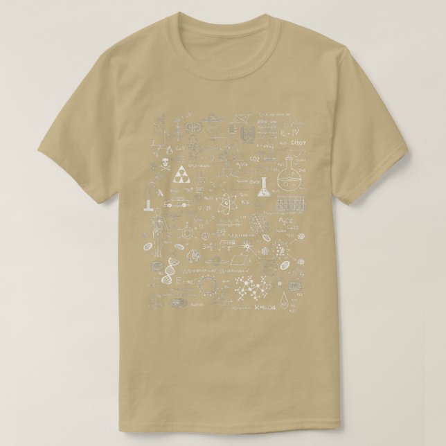 Camiseta Ciência Química Física de Matemática Biologia Astr (Frente do Design)