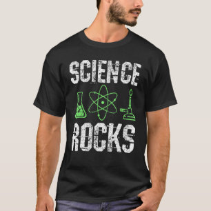 Camiseta Ciência Rocks Biólogo Professor de Física de Quími