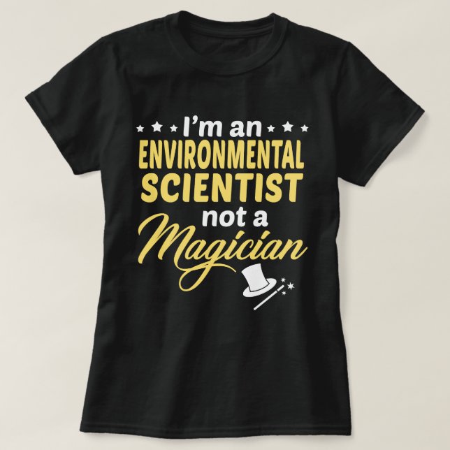 Camiseta Cientista Ambiental (Frente do Design)
