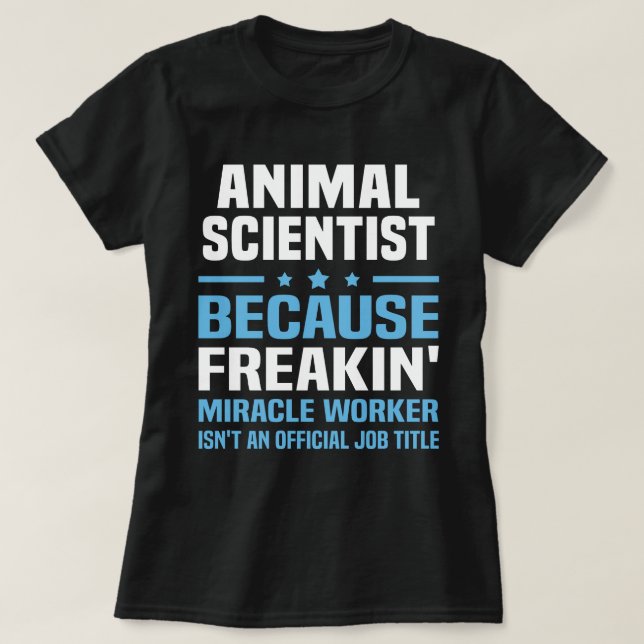 Camiseta Cientista Animal (Frente do Design)