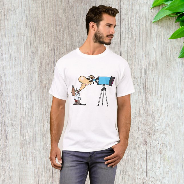 Camiseta Cientista com Telescope Astronomy Science Humor (Criador carregado)