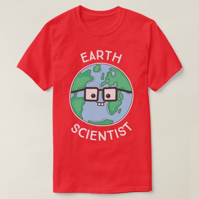 Camiseta Cientista da Terra (Frente do Design)