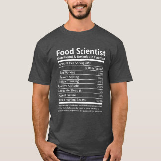 Camiseta Cientista de Alimentos Nutricional e Incontestável