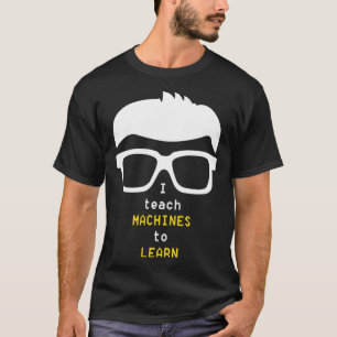 Camiseta Cientista de Dados Ensino Máquinas para Aprender n