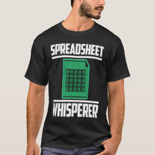 Camiseta Cientista de Dados Profissional Atuário Planilha W