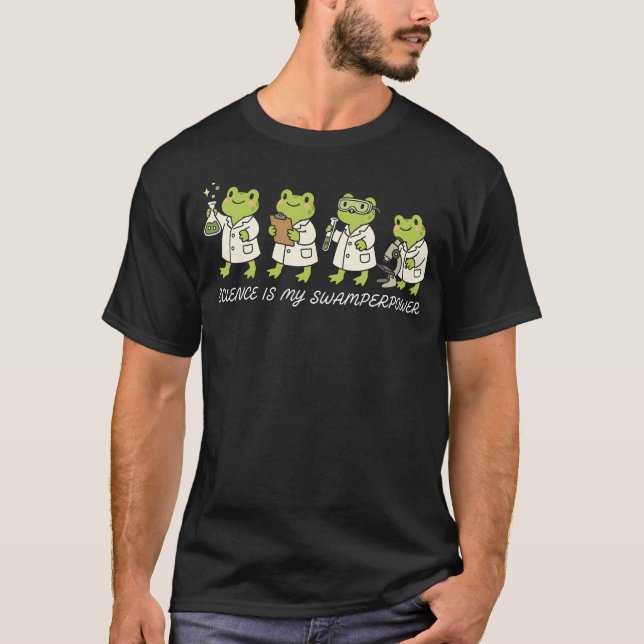 Camiseta Cientista de Rã A Ciência É Meu (Frente)